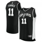 Camiseta Bryn Forbes 11 San Antonio Spurs Icon Edition Negro Hombre
